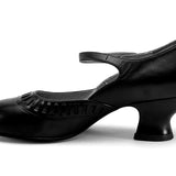 Marjorie 1920s Shoes (Black)