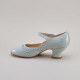 Marjorie 1920s Shoes (Blue Mist)