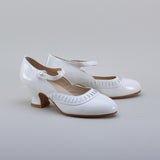 Marjorie 1920s Shoes (Soft White)