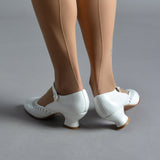Marjorie 1920s Shoes (Soft White)