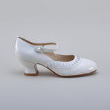 Marjorie 1920s Shoes (Soft White)
