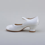 Marjorie 1920s Shoes (Soft White)