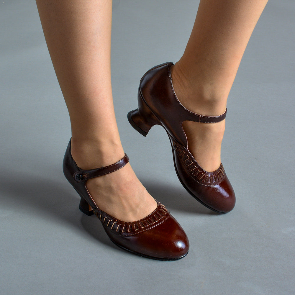 Marjorie Women s 1920s Shoes Cordovan American Duchess