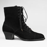 Paris Boots Wide (Black Suede)