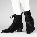 Paris Boots (Black Suede)