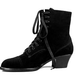 Paris Boots (Black Suede)