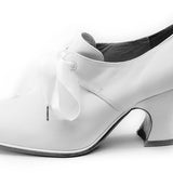 Pompadour 18th Century Leather Shoes Wide (Ivory)