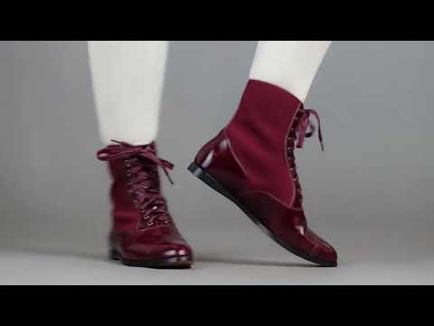 PRE-ORDER Anne Women's Boots (Oxblood) â American Duchess