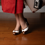PRE-ORDER Stella Slingback Spectators (Walnut/Ivory)