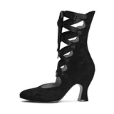Tango Edwardian Boots (Black Suede)
