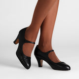 Vera 1920s Bar Shoes Wide (Black)