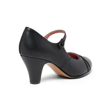 Vera 1920s Bar Shoes Wide (Black)