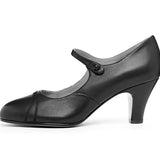 Vera 1920s Bar Shoes (Black)