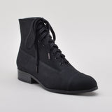Watson Edwardian Lace-Up Boots (Black)