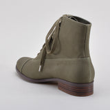 Watson Edwardian Lace-Up Boots (Moss Green)