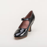 Anna May 1920s Mary Jane High Heels (Black)