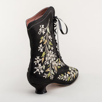 kensington flora boots black polished