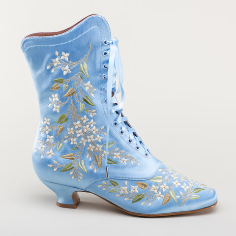 Tie Dye Blue Print Women's Boots