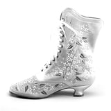 Flora Women's Embroidered Boots (Celadon Green)