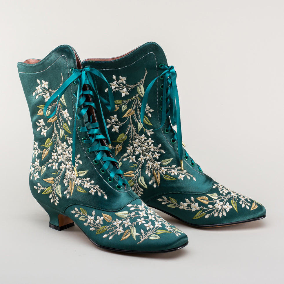 Emerald Green Tie Dye Women's Boots