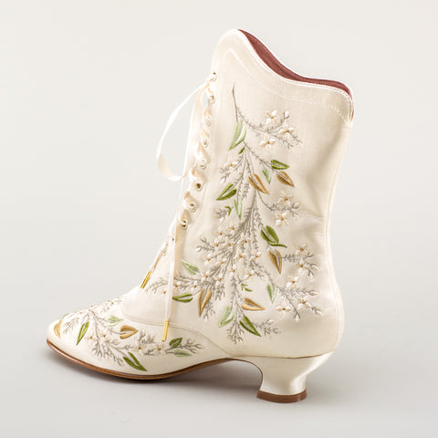 Floral Boot Tee - Ivory