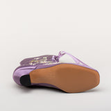 Flora Women's Embroidered Boots (Lavender)