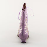 Flora Women's Embroidered Boots (Lavender)