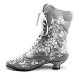 Flora Women's Embroidered Boots (Lavender)