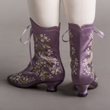 Flora Women's Embroidered Boots (Lavender)