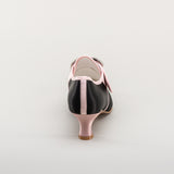 Primrose 18th Century Shoes (Black/Pink)