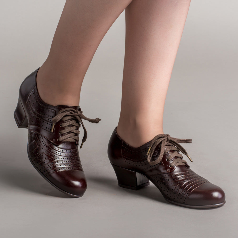 Vintage Perforated Oxfords