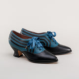 Bernadette Women's Edwardian Oxfords (Blue/Black)