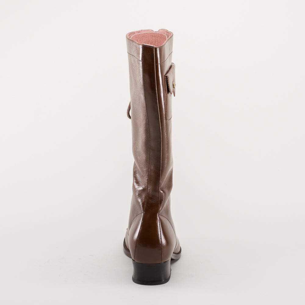 Burberry top aviator boots