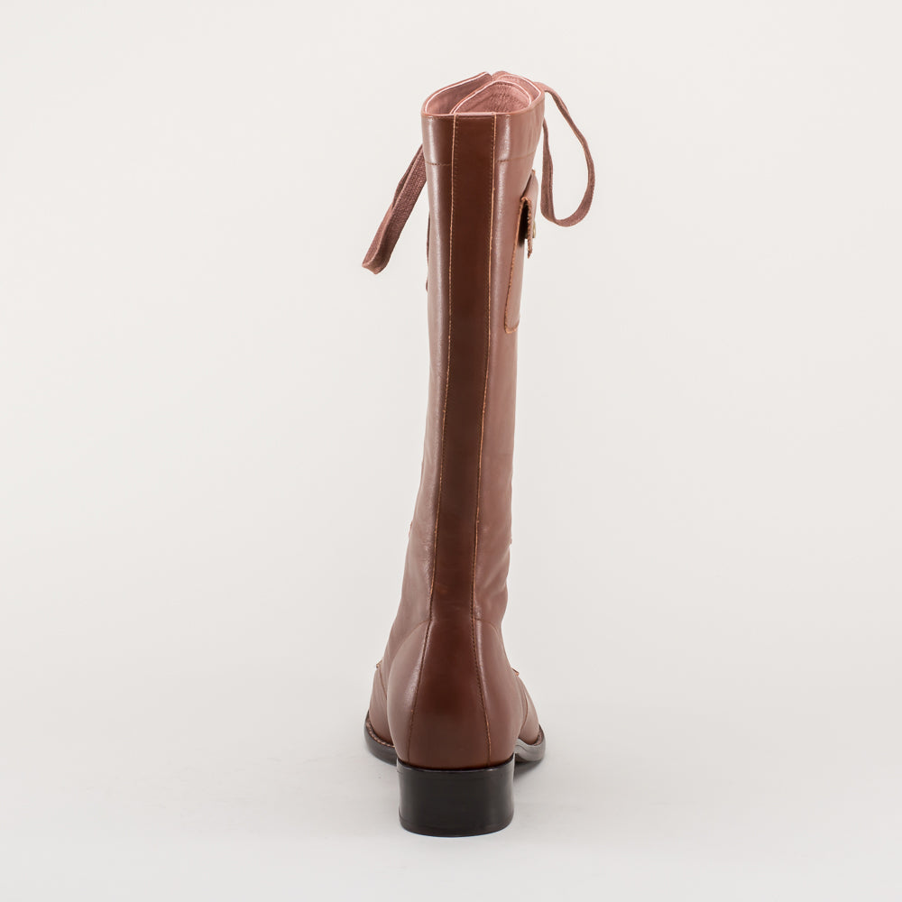 Vintage style knee high boots discount