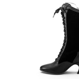 Camille Edwardian Boots (Black/Black)