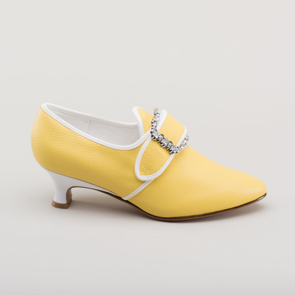 Yellow dress online shoes womens
