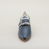 Dunmore 18th Century Shoes (Blue/White)