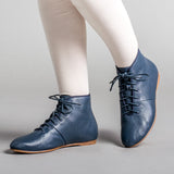 Emma Regency Leather Boots (Navy)