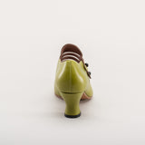 Endora Victorian Witch Shoes (Arsenic Green)
