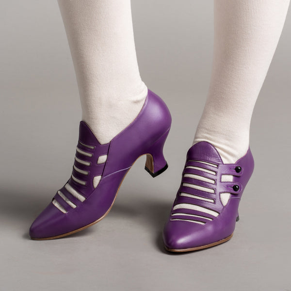 Endora Victorian Witch Shoes (Poison Purple) – American Duchess