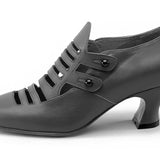 Endora Victorian Witch Shoes (Arsenic Green)
