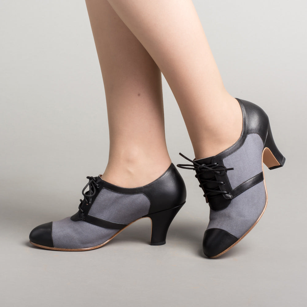 Grey oxford heels cheap