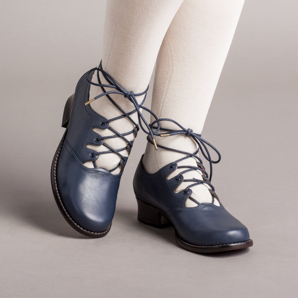 Ghillie Vintage Lace-Up Shoes (Navy) 12