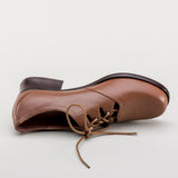 Ghillie Vintage Lace-Up Shoes (Tan)