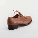 Ghillie Vintage Lace-Up Shoes (Tan)