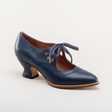 Gibson Edwardian Leather Shoes (Navy)