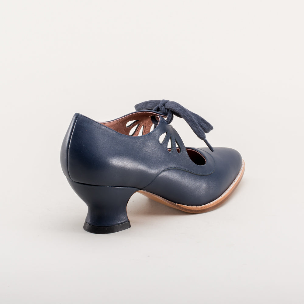 Gibson Edwardian Leather Shoes (Navy) 8.5