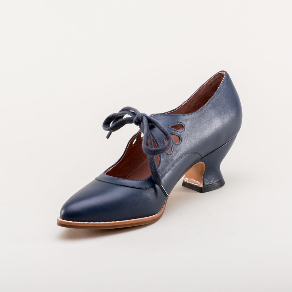 women navy dress shoes Womens 7.5 Formal Prom Wedding Bridesmaids Payless Dyeables qILAKOG offers the best quality and confidently ensures the prestigious quality of our products Gibson Edwardian Leather Shoes (Navy)