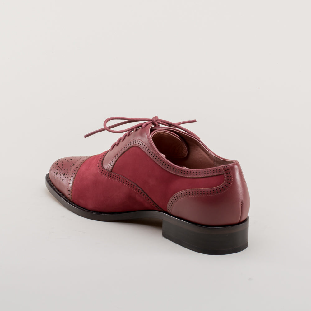 Gladys Women s Vintage Cap Toe Oxfords Oxblood 11 Historically Accurate Footwear by American Duchess