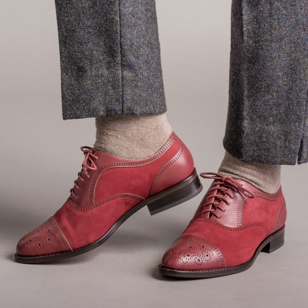 Gladys Women s Vintage Cap Toe Oxfords Oxblood American Duchess